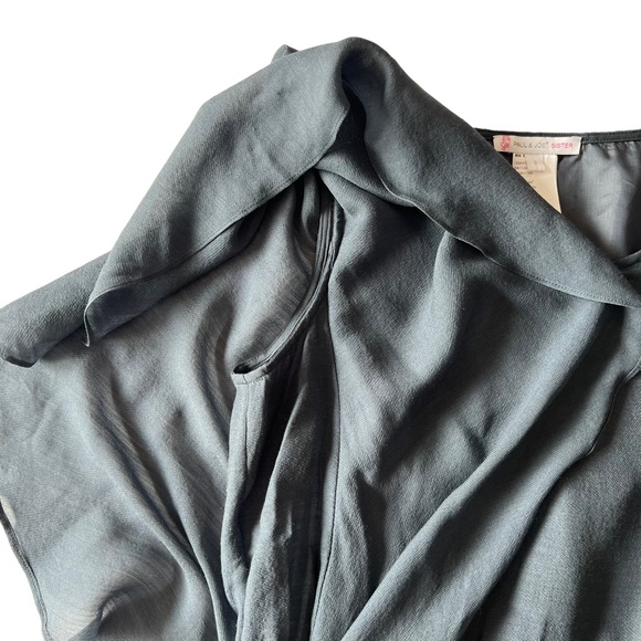 Paul and Joe Sister Vareene Peplum Flutter Blouse | LARGE (3) - Picture 7 of 10